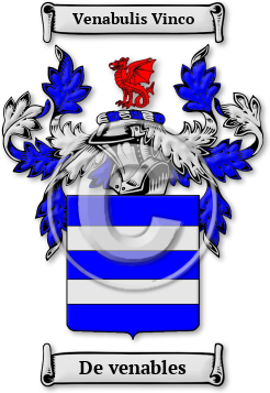 De venables Family Crest Download (jpg) Legacy Series - 150 DPI